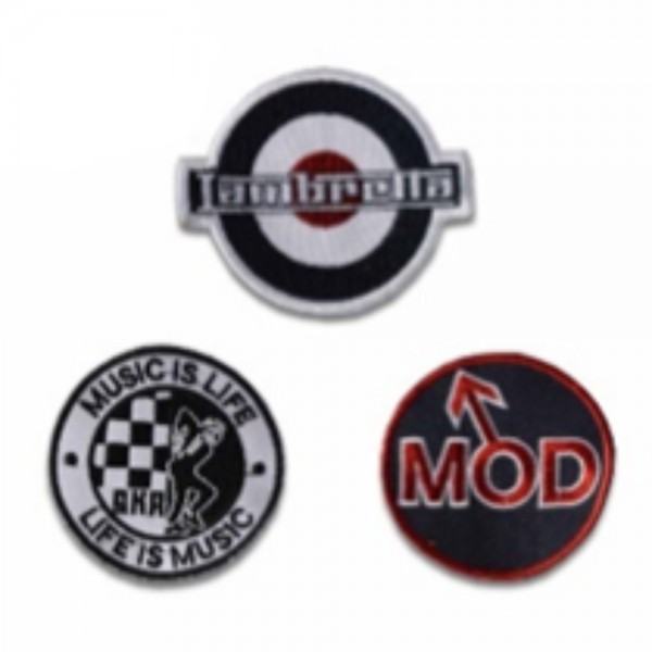 Lambretta Lambretta 3 Pack Of Sew On Patches Coloured